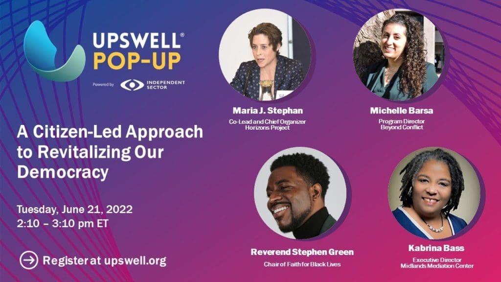 A Citizen-Led Approach to Revitalizing Our Democracy